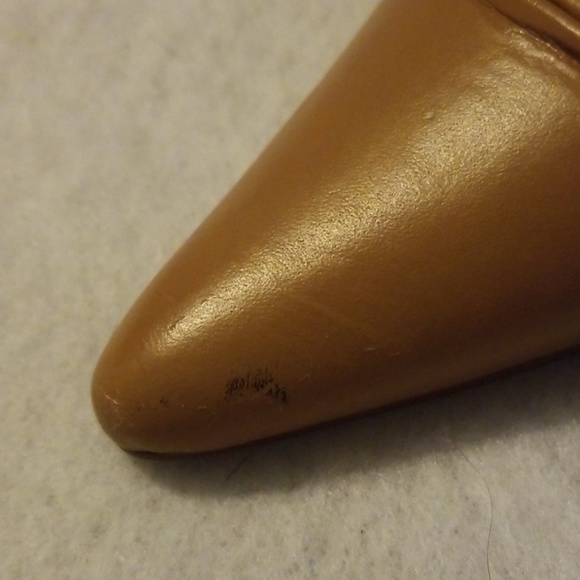 👣VINTAGE Mossimo Leather Heeled Slides - Picture 6 of 8